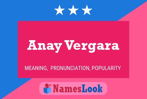 Anay Vergara 名字海报