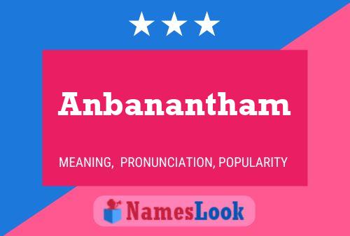 Anbanantham 名字海报