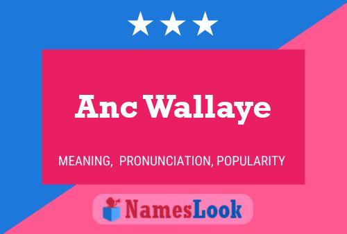 Anc Wallaye 名字海报