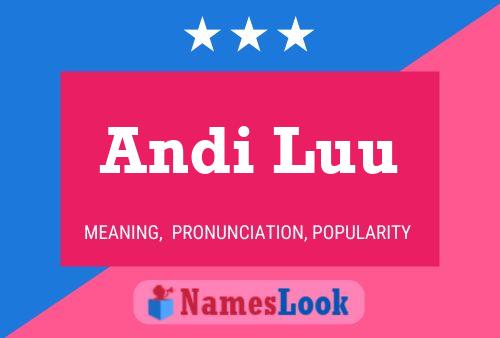 Andi Luu 名字海报