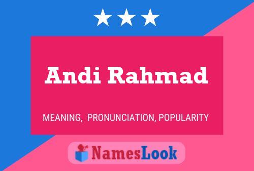 Andi Rahmad 名字海报