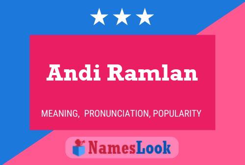 Andi Ramlan 名字海报