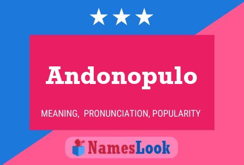 Andonopulo 名字海报