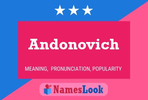 Andonovich 名字海报