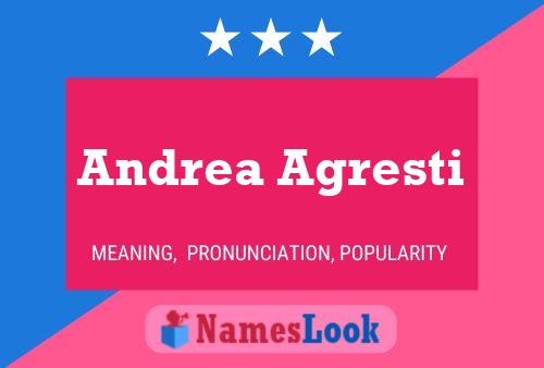 Andrea Agresti 名字海报