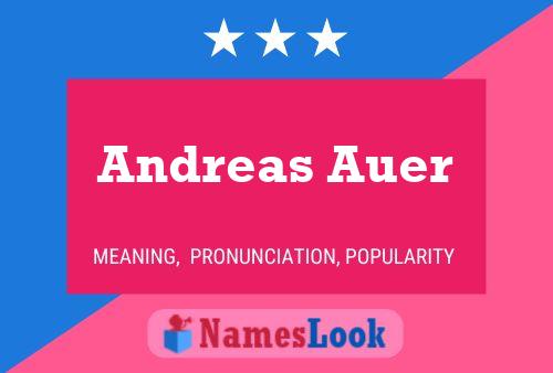 Andreas Auer 名字海报