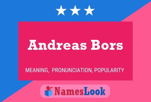 Andreas Bors 名字海报