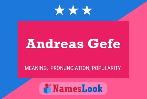 Andreas Gefe 名字海报