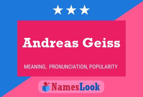 Andreas Geiss 名字海报