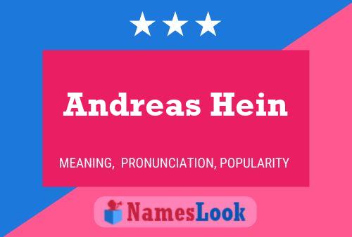 Andreas Hein 名字海报