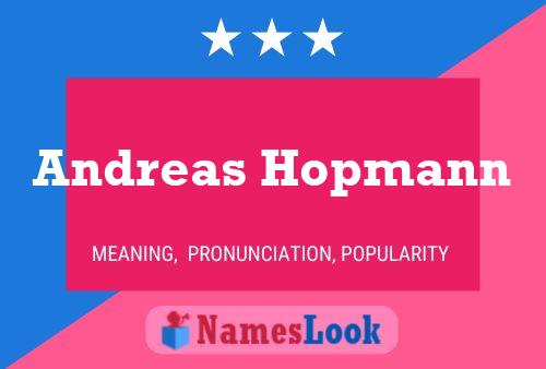 Andreas Hopmann 名字海报