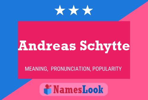 Andreas Schytte 名字海报