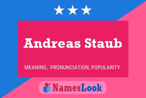 Andreas Staub 名字海报