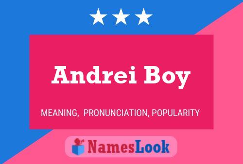 Andrei Boy 名字海报