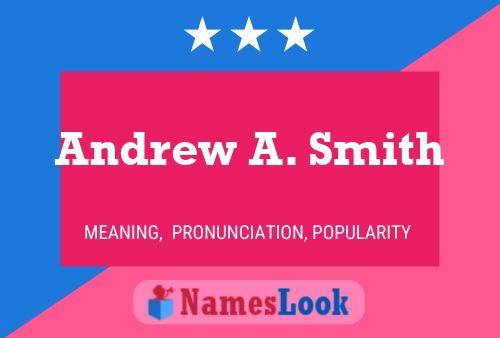 Andrew A. Smith 名字海报