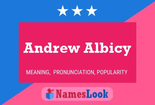 Andrew Albicy 名字海报