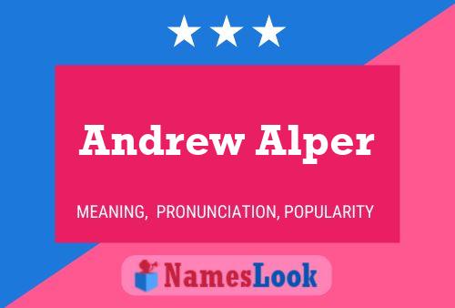 Andrew Alper 名字海报