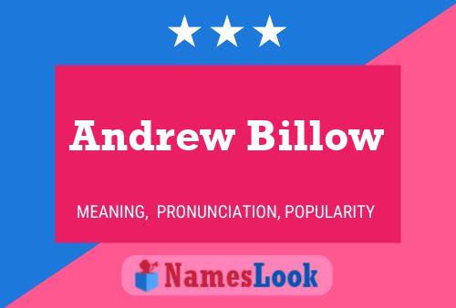 Andrew Billow 名字海报