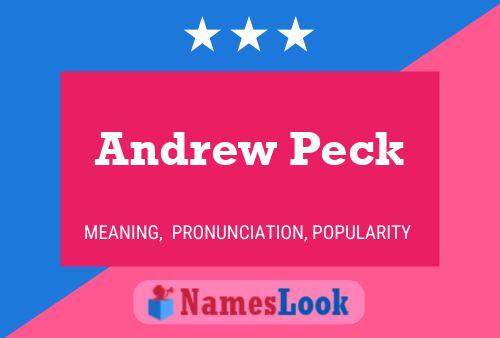 Andrew Peck 名字海报