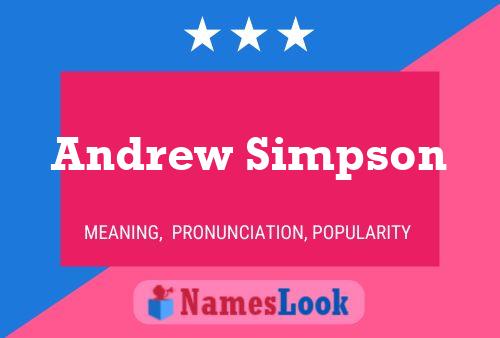 Andrew Simpson 名字海报