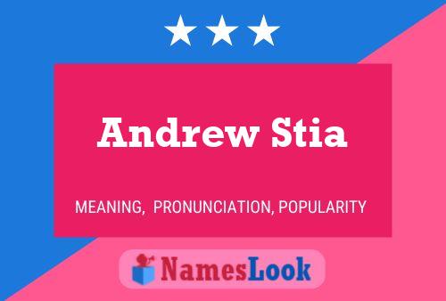 Andrew Stia 名字海报