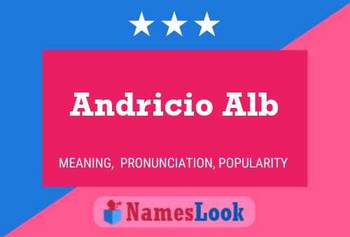 Andricio Alb 名字海报