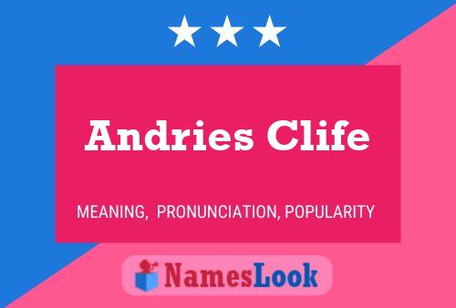 Andries Clife 名字海报