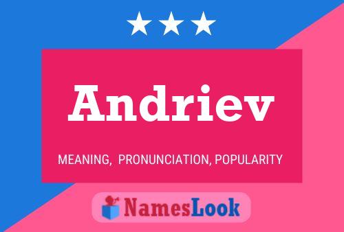 Andriev 名字海报