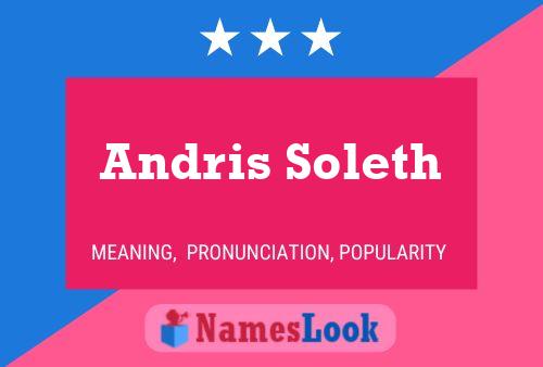 Andris Soleth 名字海报