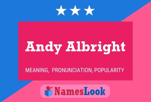 Andy Albright 名字海报