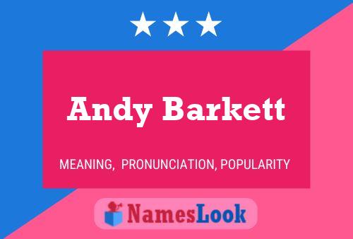 Andy Barkett 名字海报