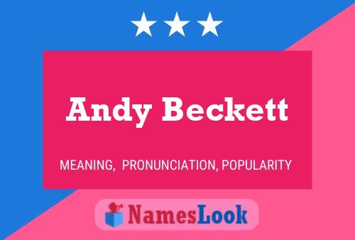 Andy Beckett 名字海报