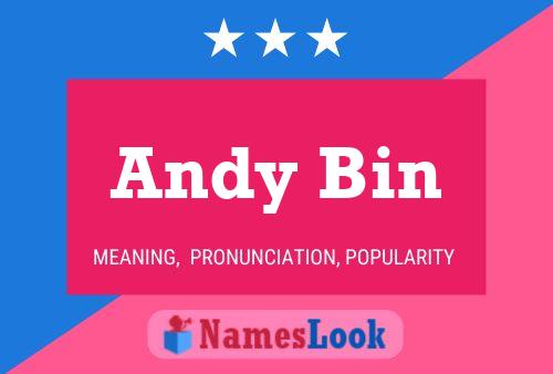 Andy Bin 名字海报