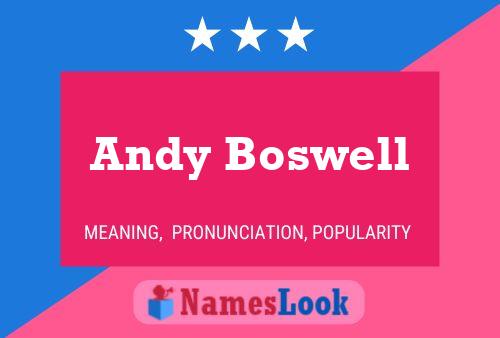 Andy Boswell 名字海报