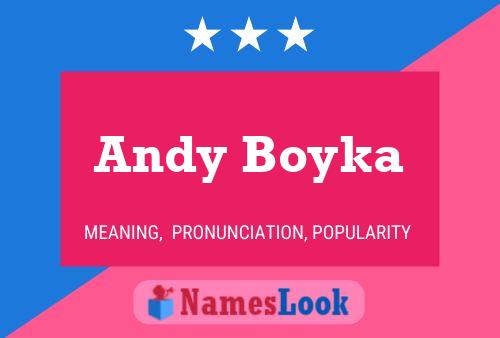 Andy Boyka 名字海报