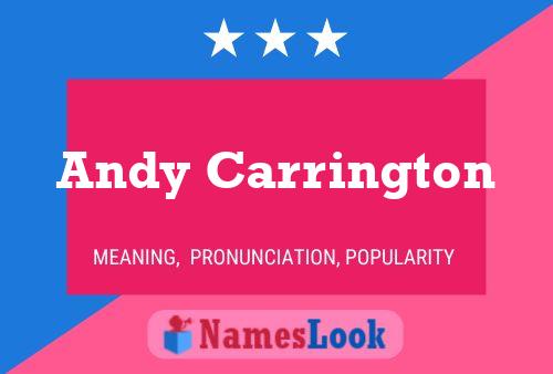 Andy Carrington 名字海报