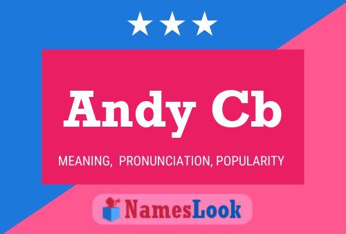 Andy Cb 名字海报