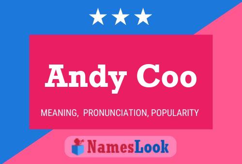 Andy Coo 名字海报