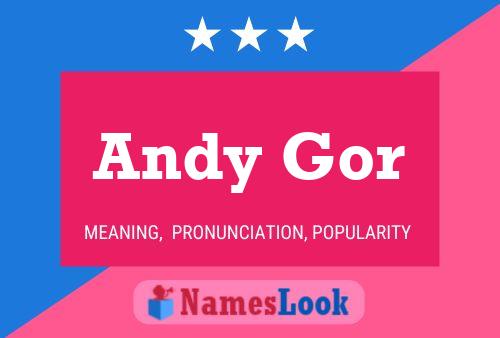 Andy Gor 名字海报