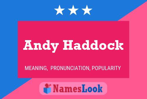 Andy Haddock 名字海报