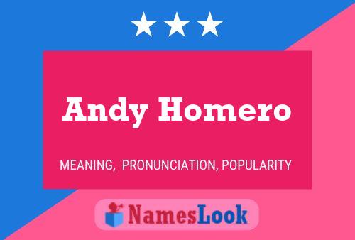 Andy Homero 名字海报