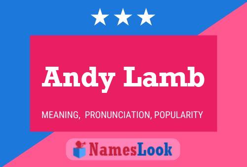 Andy Lamb 名字海报