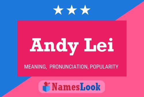 Andy Lei 名字海报