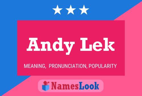 Andy Lek 名字海报