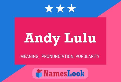 Andy Lulu 名字海报