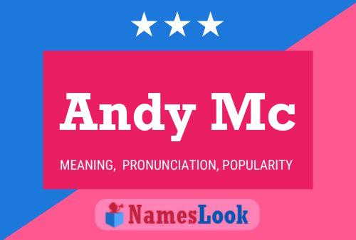 Andy Mc 名字海报