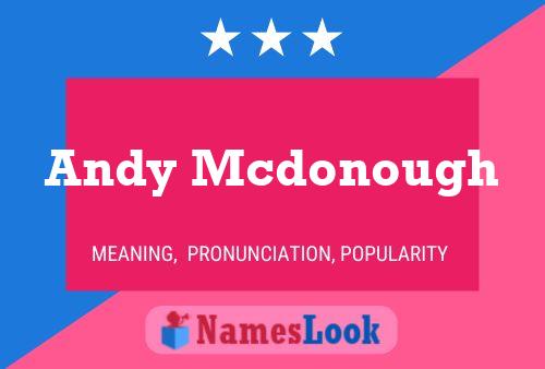 Andy Mcdonough 名字海报