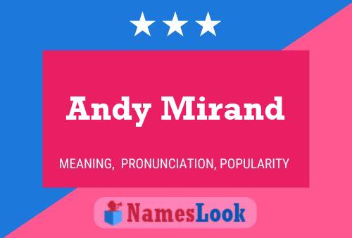 Andy Mirand 名字海报