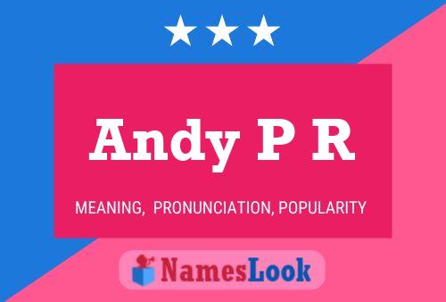 Andy P R 名字海报