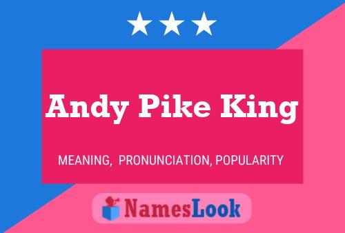 Andy Pike King 名字海报